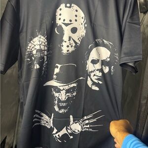 Black Graphic horror tee